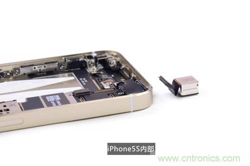 土豪金iPhone 5S拆解：內部結構升級，維修難度增加