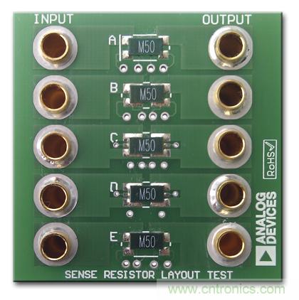 改進(jìn)低值分流電阻的焊盤布局，優(yōu)化高電流檢測精度
