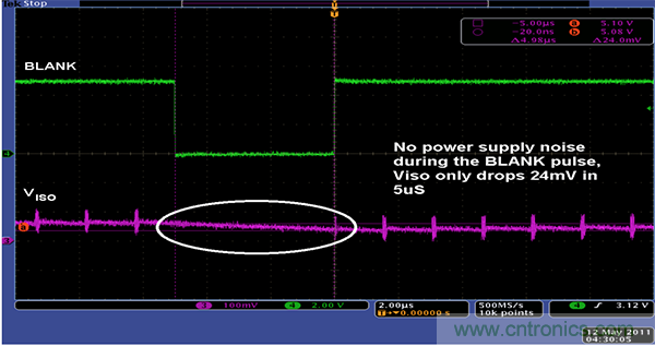 利用isoPower器件屏蔽電源，從而提高精度